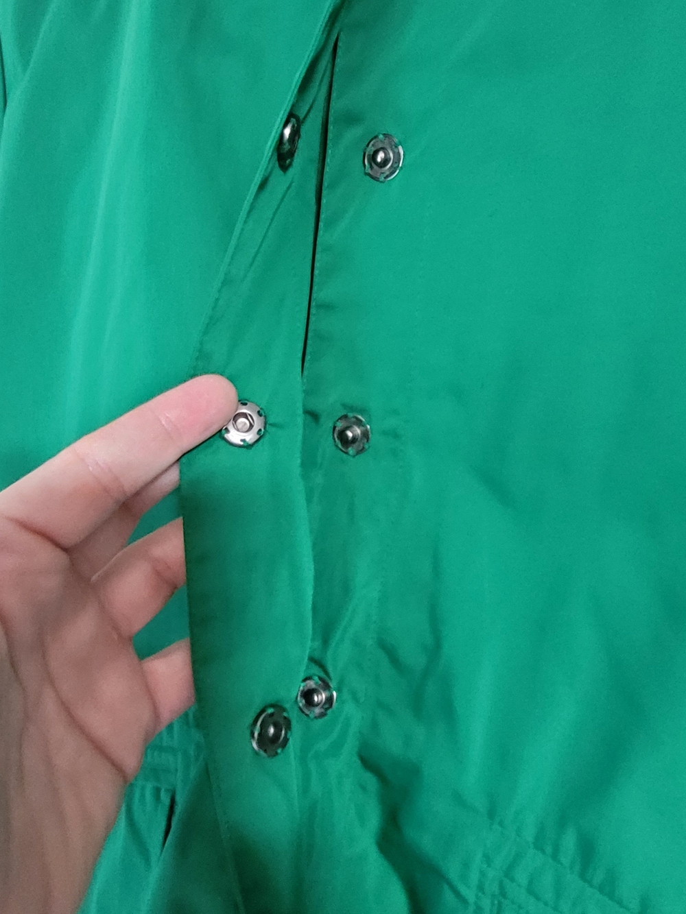 Chico's Emerald Green Rain Jacket - Picture 4 of 6